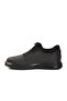 Black Nubuck Genuine Leather Men's Casual Shoes - 2