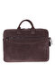 Mocha Still Genuine Suede Leather 15-16 Inch Macbook/Laptop Bag - 3