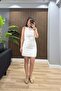Antoryum Linen Lined Dress White - 3