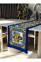 Floral Modern Decorative Printed Fringed Runner 1 Piece 40X140Cm (Skscr-72)