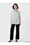 I Checked Patterned Embroidered Linen Blend Women's Shirt Tunic from Freezen Store - 3