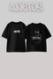 50 Cent_36 Design Printed Unisex Oversize Black Tshirt