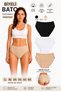 Biyeli Bato Women's Panties 3-Pack 100% Cotton Wide Fit High Waist Black White Skin L XL 2XL 3XL 4XL 5XL Plus Size - 2