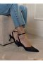 Venus Pointed Toe Open Back Stiletto Strap Evening Dress Heeled Women's Shoes - Short Heels - 2