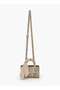 Animal Print crossbody Bag with Scarf Accent - 2