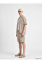 Xside Beige Relax Fit Embroidered Men's Shirt - 2