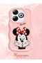 Infinix Hot 40I Compatible Case Camera Protector Pink Silicone Couple Phone Case Cute Pattern - 2