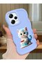 Redmi Note 12 Pro 5g Compatible Case with Camera Protector Blue Silicone Couple Phone Case Cat Pattern