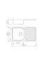 Milano Kitchen Sink Bl-834B - 800X480X160 Mm - Inset - 2