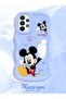 Samsung Galaxy A23 Compatible Case Camera Protector Blue Silicone Couple Phone Case Cute Pattern - 2
