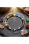 💎   Premium Mixed Natural Agate Stone Chakra Themed Adjustable 316L Steel Bracelet 31832B10D9 - (23cm) - 6