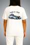 Oversize Tcg Ç-153 between the Waves Themed Pocket and Back Printed Unisex T-Shirt - 4