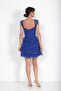 Women's Thick Strap Lined Beaded Sequined Layered Short Dress - 4