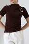 Women's Sandy Buckle Draped Blouse - 6
