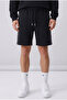 Men's Navy Blue-Smoked-Black 3-Pack Cotton Shorts with Side Pockets, Front Zipper Pocket and Back Zipper Pocket - 3