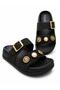 Women's Silvery Single Buckle Orthopedic Sole Daily Slippers - Non-Slip Slippers