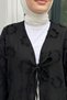 Tassel Detailed Kimono 2352 - Black - 3