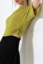 Women's Sandy Side Gathered Short Sleeve Blouse - 7