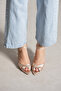 Moneya Satin Ankle Strap Detail Women's Thin Heel Shoes - 2