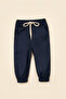 Boys' Woven Jogger Pants with Elastic Waist and Tie Detail