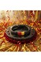 Yellow Red Passion Lion Leather Bracelet 22 cm Men's Bracelet