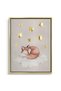 Sleeping Fox Kids Wall Art | Portrait Framed Canvas Print with Gold Foil Embossed | Luxury Islamic Decor for Kids Room - 2