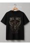 Tunalya Rock Özgür Ronknroll Design Premium Printed Unisex Cotton T-Shirt - High Quality