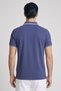 Men Sportswear Fit Short Sleeve Outdoor Polo Shirt, Denim Blue - 4