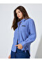 Blue Longline Striped Shirt with Tie-Cuff - 3