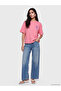Lcw Vision Pink 100% Cotton Oversize Women's T-Shirt - 2