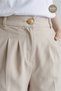High Waist Elastic Wide Leg Palazzo Woven Women's Trousers - 5