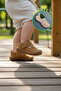 First Step Children's Shoes with Velcro and Non-Slip Soles + Socks as a Gift