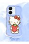 Vivo Y36 4g Compatible Case Camera Protector Blue Silicone Couple Phone Case Kitty Pattern - 2