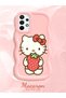 Samsung Galaxy A73 Compatible Case Camera Protector Pink Silicone Couple Phone Case Kitty Pattern - 2