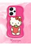 Redmi Note 13 Pro Plus 5g Compatible Case with Camera Protector Red Silicone Couple Phone Case Kitty Pattern - 2