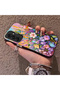 Samsung Galaxy A36 5g Compatible Silicone Edge Hard Back Case Couple Phone Case with Floral Pattern - 2
