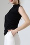 Women's Sandy Draped Sleeveless Blouse - 4