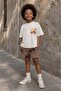 Boy's Printed Holiday Concept Top and Bottom Set - T-Shirt - Shorts Set - 2