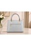 Women's Stylish Silver-Gold Tasseled Lined Bag with 2 Compartments and Adjustable Strap for Hand and Shoulder Use - 4
