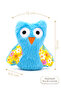 Cute Owl Plush Cat Toy - Soft Textured Biting and Catching Toy 12X12 cm