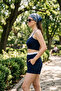 Women's United Strappy Double Crop Shorts Set - 4