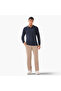 Men Long Sleeves Knit Textured Polo T-shirt - 2
