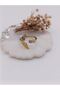 Gold, "Mermaid" Adjustable Steel Ring - 3