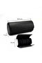 Premium Black Leather Exterior with Suede Interior Watch Box, Watch Case - 3