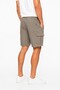 Men's Cargo Pocket 100% Cotton Linen Look Shorts Bgl-St05596 - 4