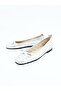 Women's Genuine Leather Ballerinas Silver - 4