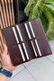 Montana Unisex Brown Genuine Leather Magnetic Phone Wallet - Personalized with Name - 4