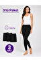 |   Women's Winter Cotton Lined Super 3-Piece Thermal Leggings Black (3 Pieces) - 5