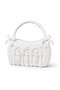 Antique Design Hard Plastic 3D Luxury Women's Handbag White - 2