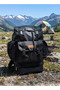Black Camping, Mountain Climbing and Travel Backpack with Large Bottom Pocket and Waist Strap, Size 55*32*20 cm - 2